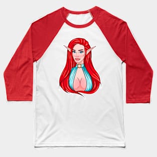 Cute Hot Elf Girl Baseball T-Shirt